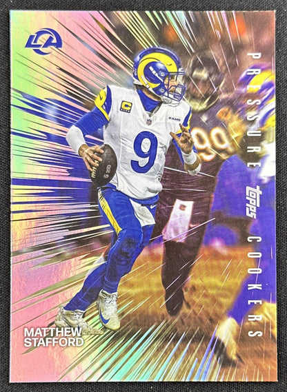 Matthew Stafford 2026 Topps Flagship Pressure Cookers Rams