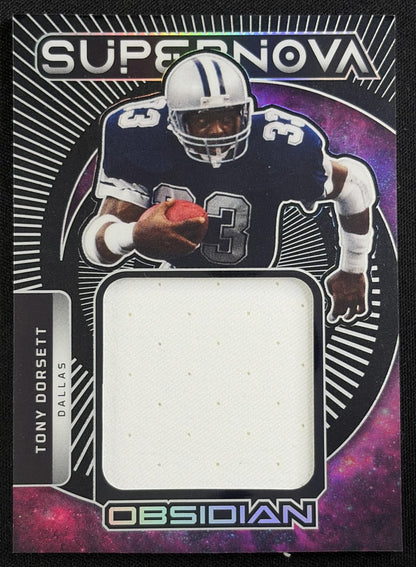 Tony Dorsett 2026 Panini Obsidian Supernova Swatches Cowboys