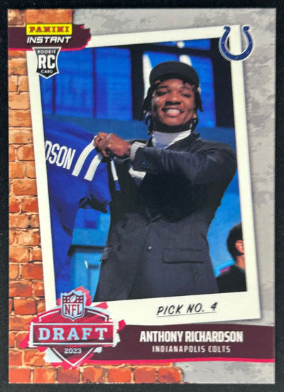 Anthony Richardson 2023 Panini Instant NFL Draft Night Colts Sports Trading Cards