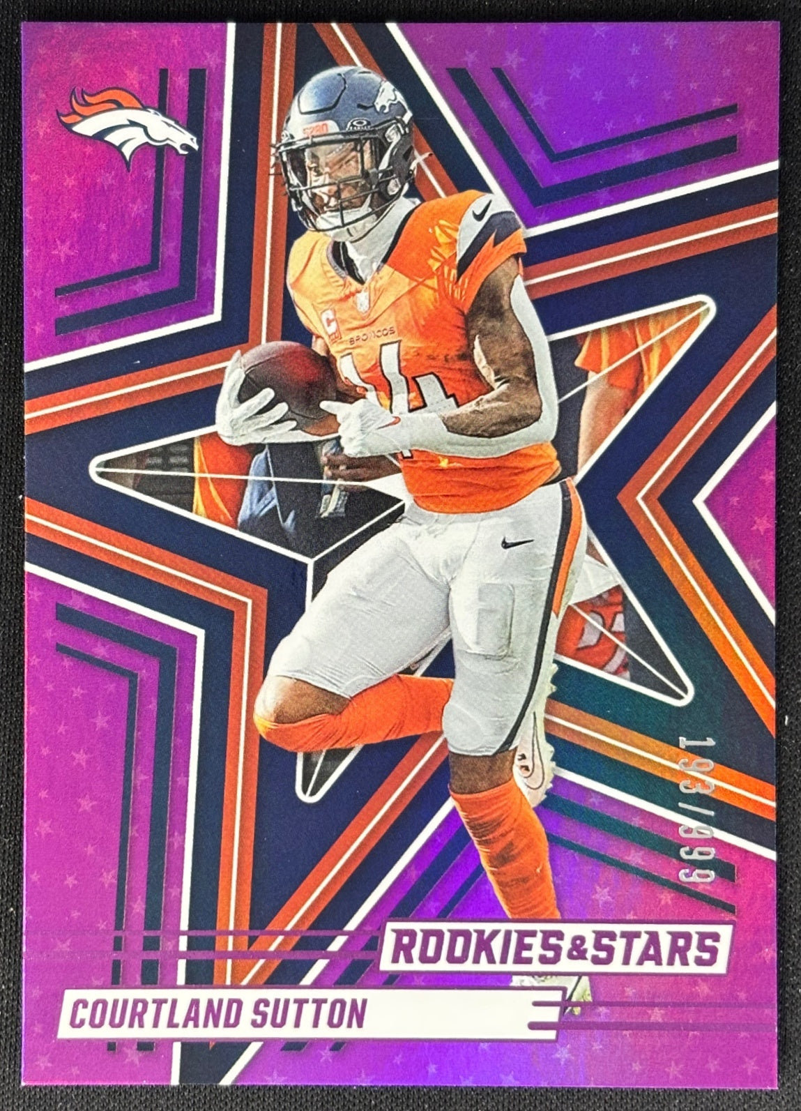 Courtland Sutton 2025 Rookies & Stars Purple /999 Broncos Sports Trading Cards
