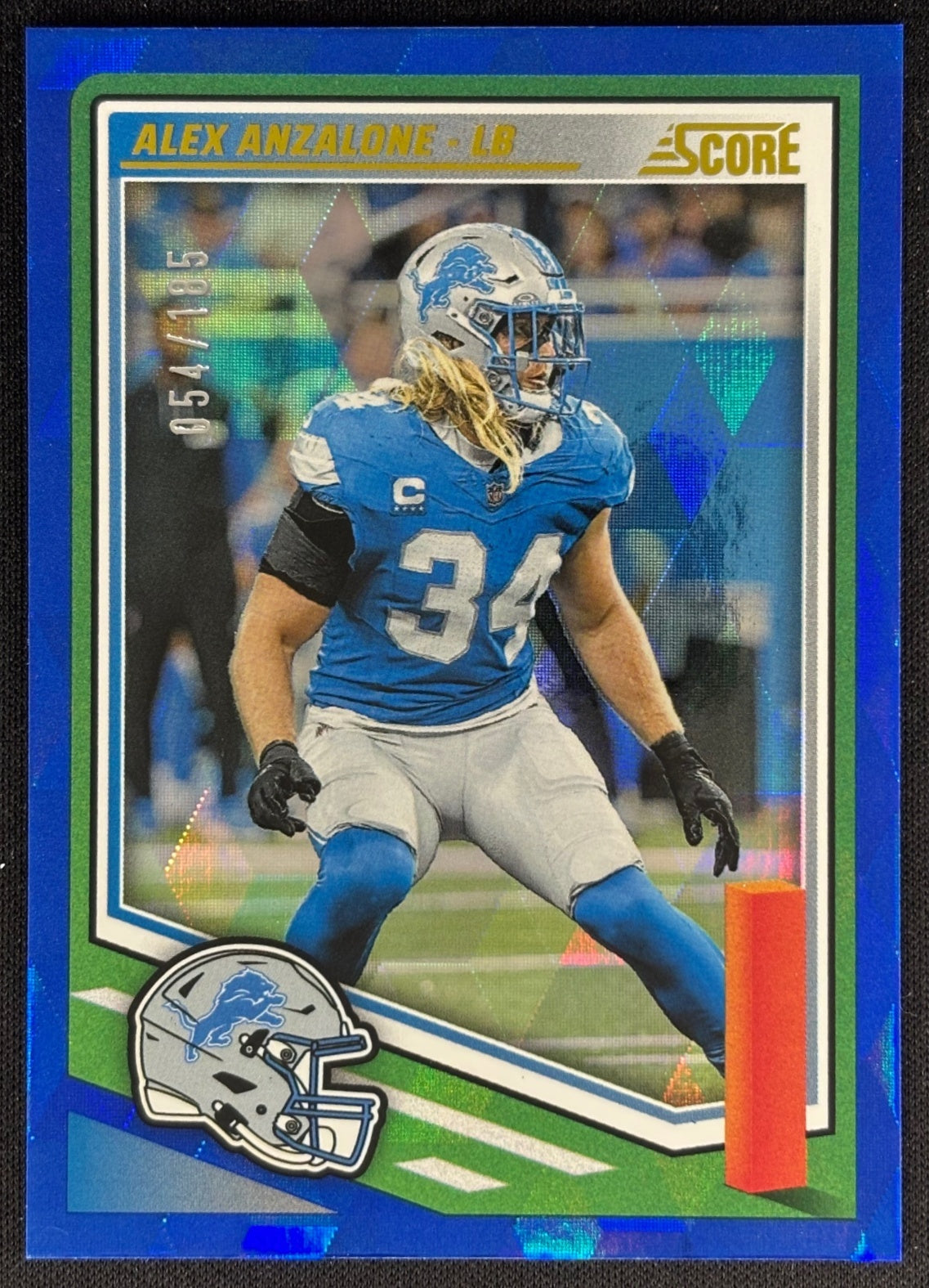 Alex Anzalone 2025 Score Cubic /185 Lions Default Title Sports Trading Cards