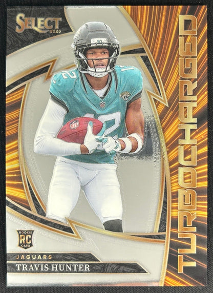 Travis Hunter 2025 Panini Select Turbocharged Jaguars Sports Trading Cards