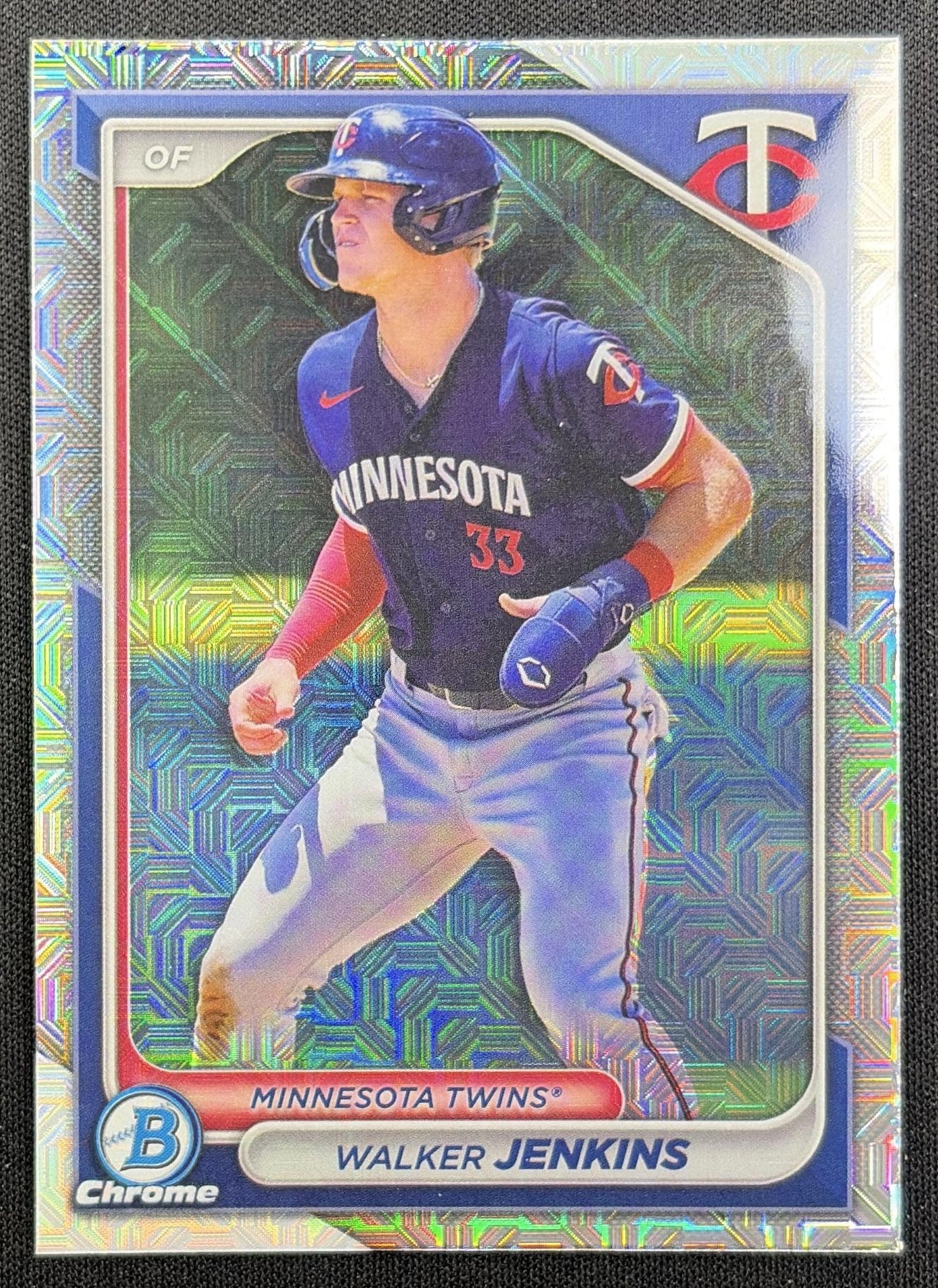 Walker Jenkins 2024 Bowman Chrome Prospects Mega Box Mojo Refractor Twins