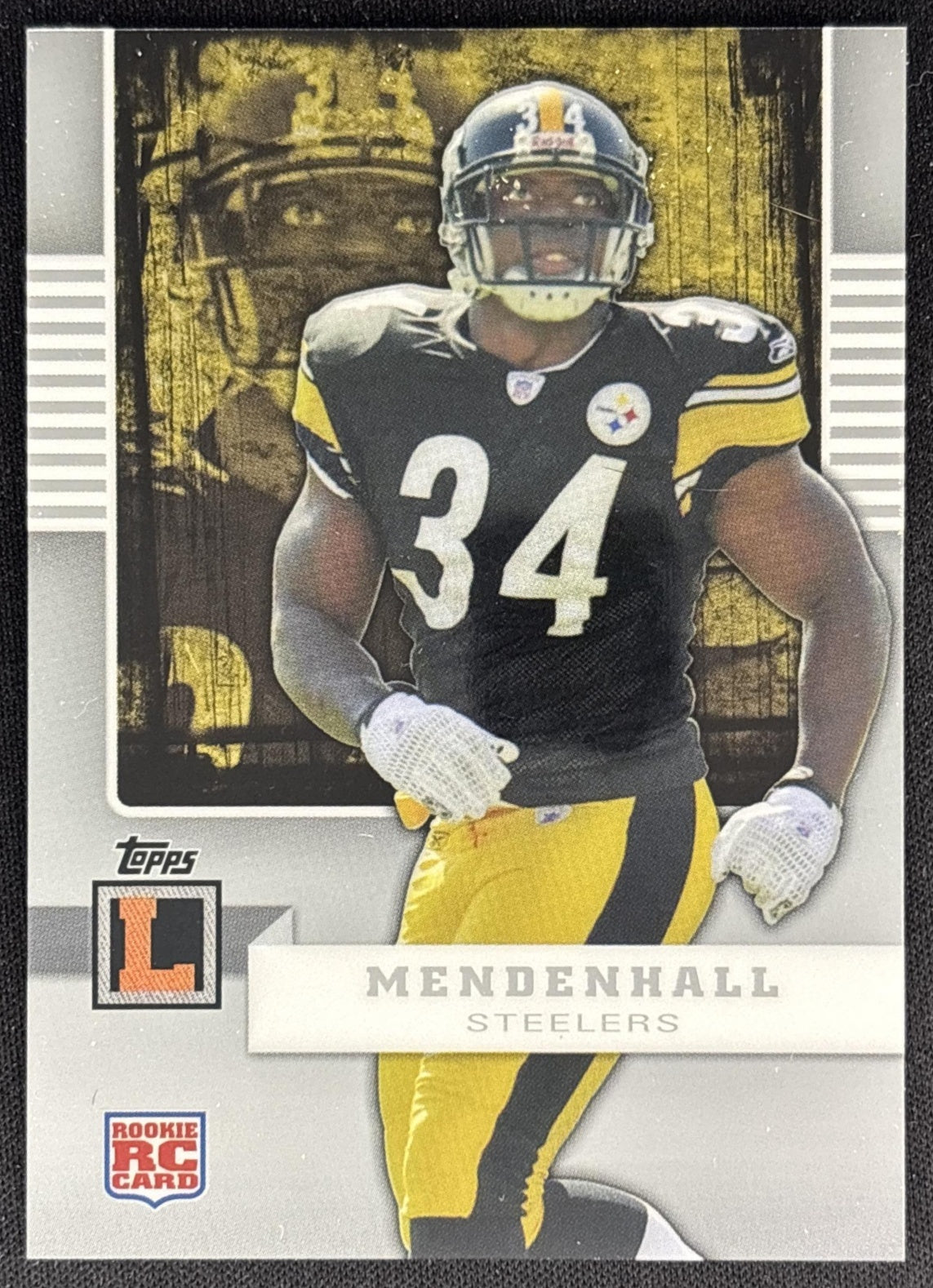 Rashard Mendenhall 2008 Topps Letterman /419 Steelers front