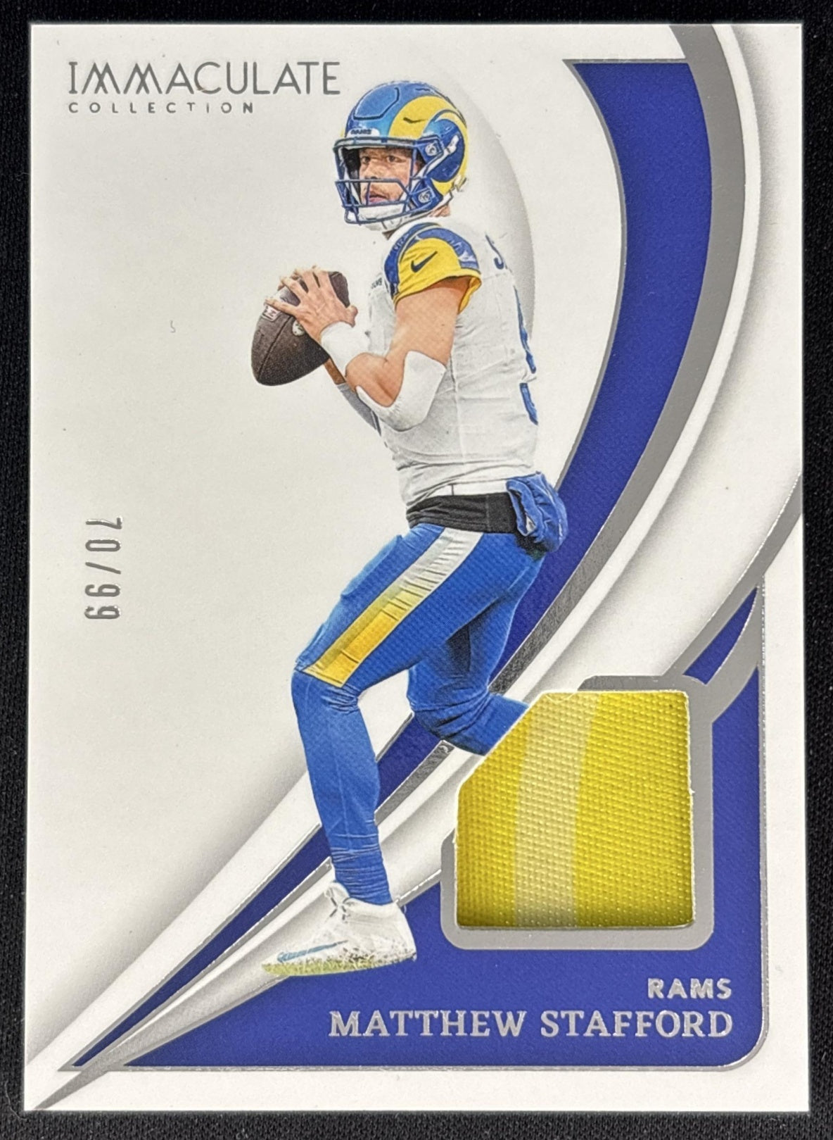 Matthew Stafford 2024 Panini Immaculate Memorabilia /99 Rams