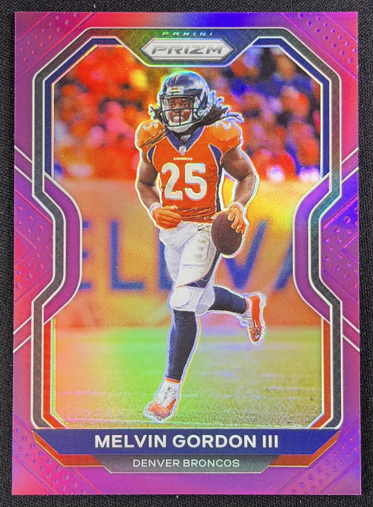 Melvin Gordon III 2020 Panini Prizm Purple /125 Broncos