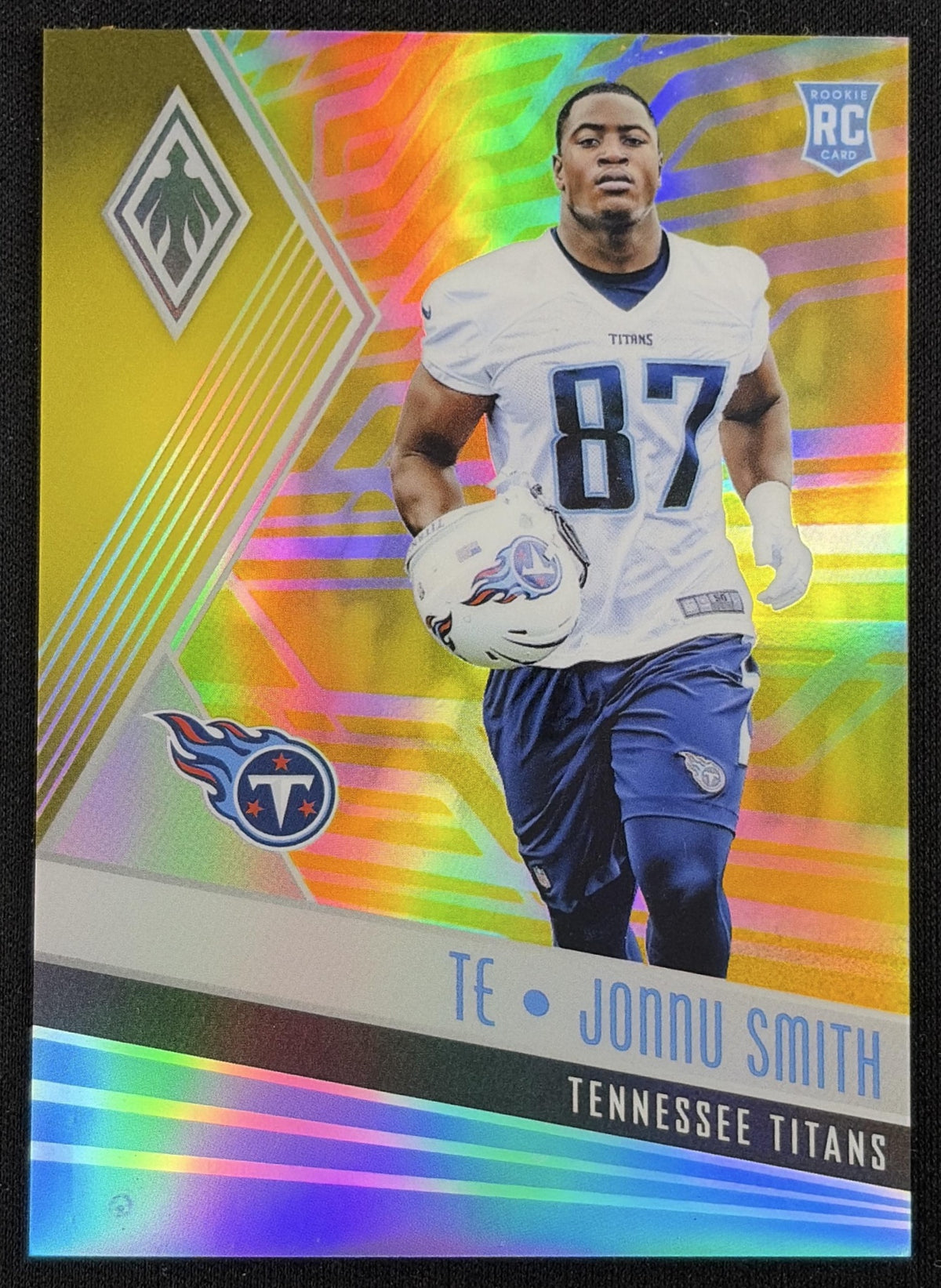 Jonnu Smith 2017 Panini Phoenix Yellow /75 Titans Sports Trading Card
