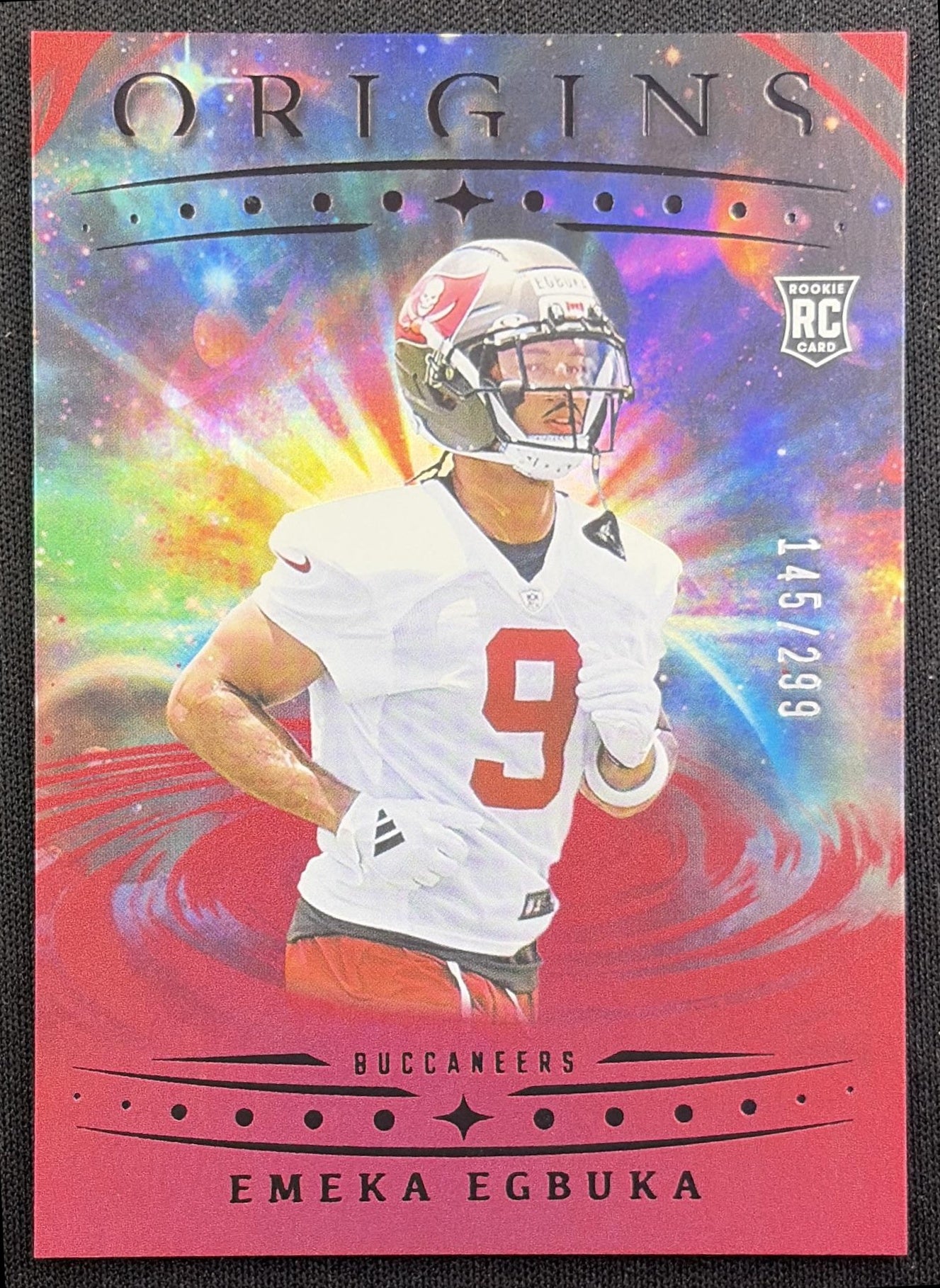 Emeka Egbuka 2025 Panini Origins Rookie Holo Red /299 Buccaneers
