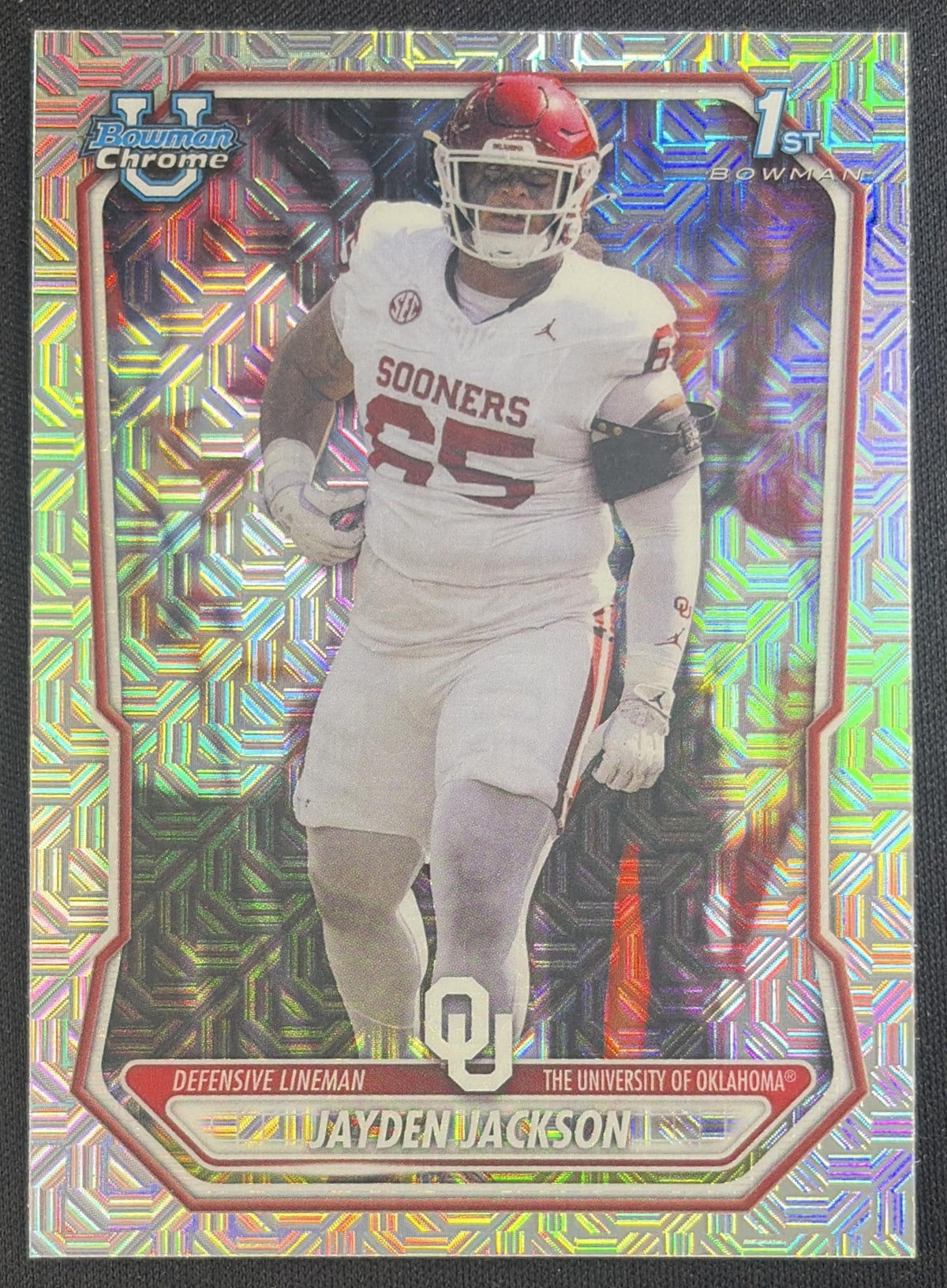 Jayden Jackson 2026 Bowman Chrome Prospects Mojo Refractor Sooners