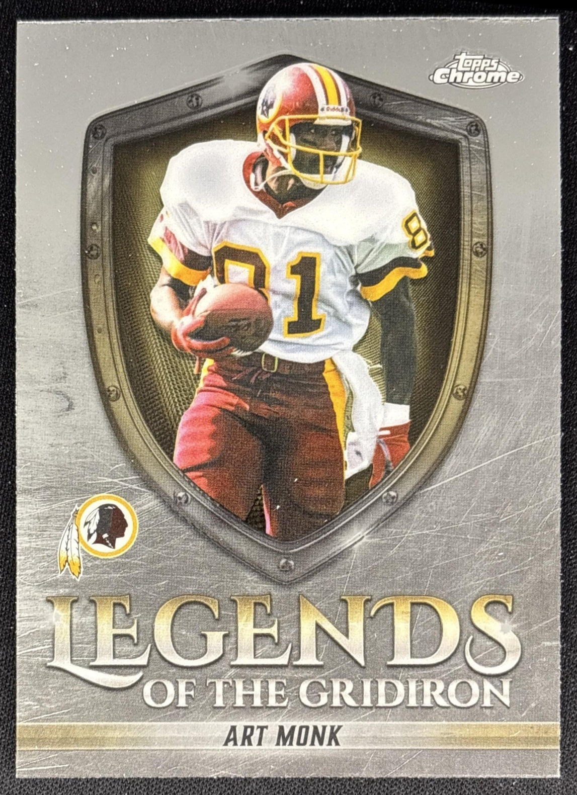 Art Monk 2025 Topps Chrome Legends of the Gridiron Redskins Sports Trading Cards