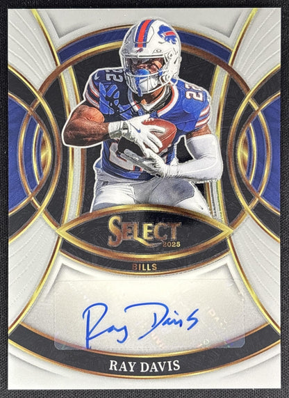 Ray Davis 2025 Panini Select Signatures Bills