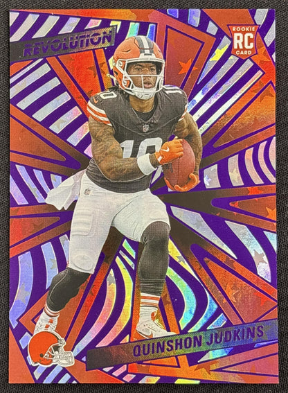 Quinshon Judkins 2025 Panini Revolution Rookies Purple Astro /199 Browns
