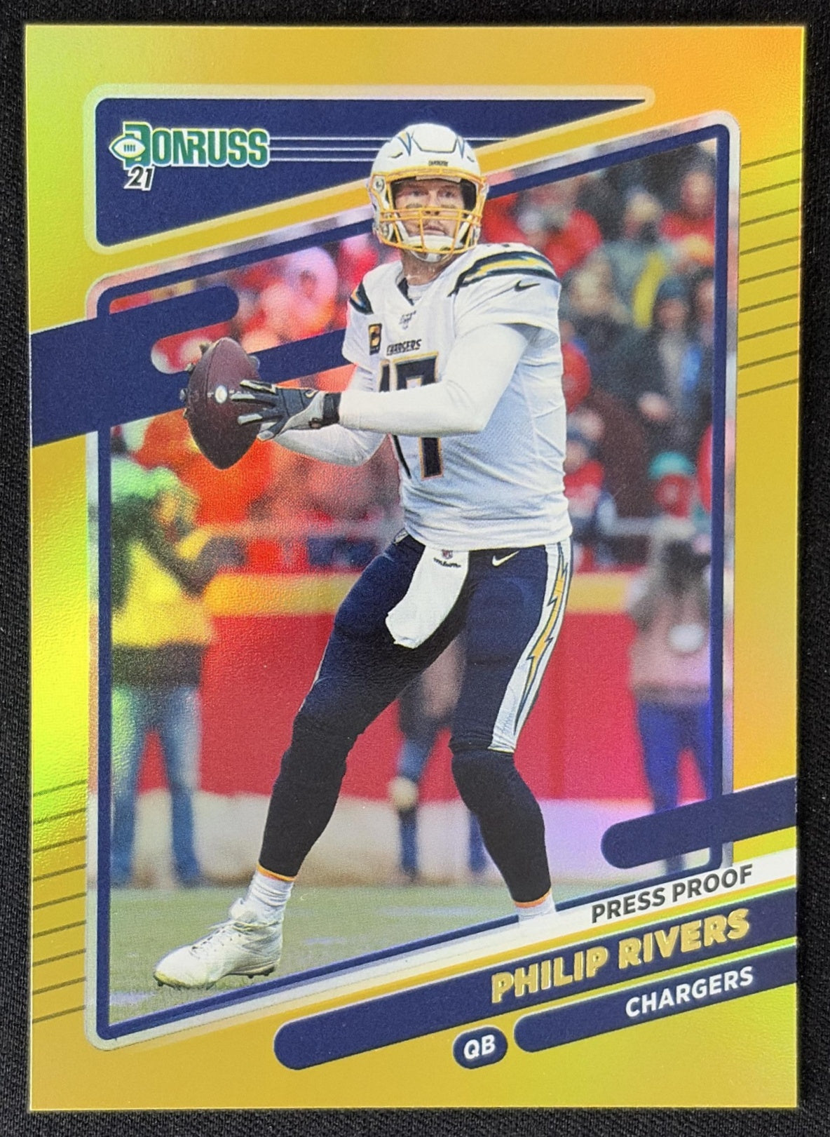 Philip Rivers 2021 Panini Donruss Press Proof Premium Chargers - Los Angeles Chargers