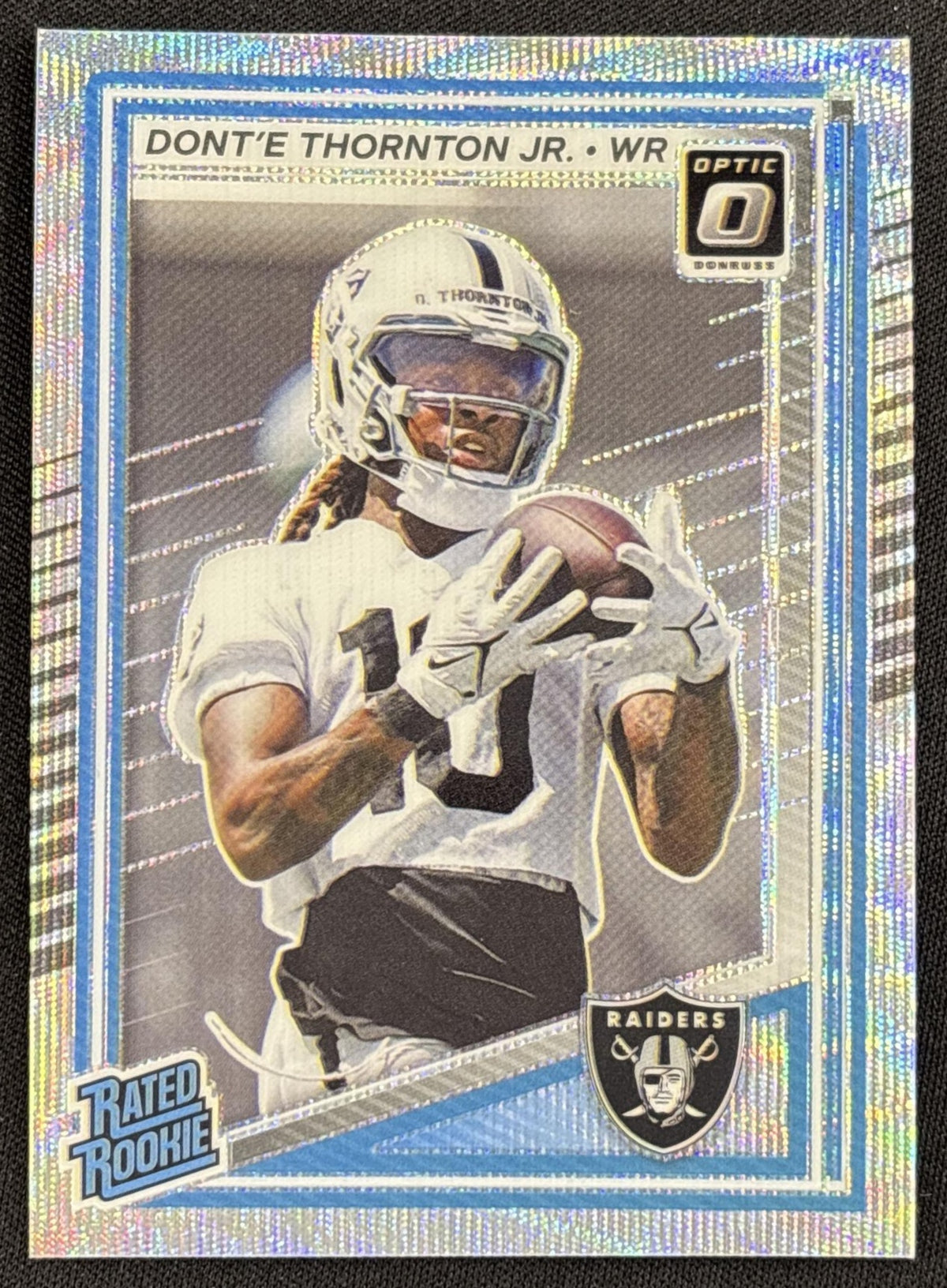 Dont'e Thornton Jr. 2025 Panini Donruss Optic Rated Rookie Wave Prizm /300 Raiders