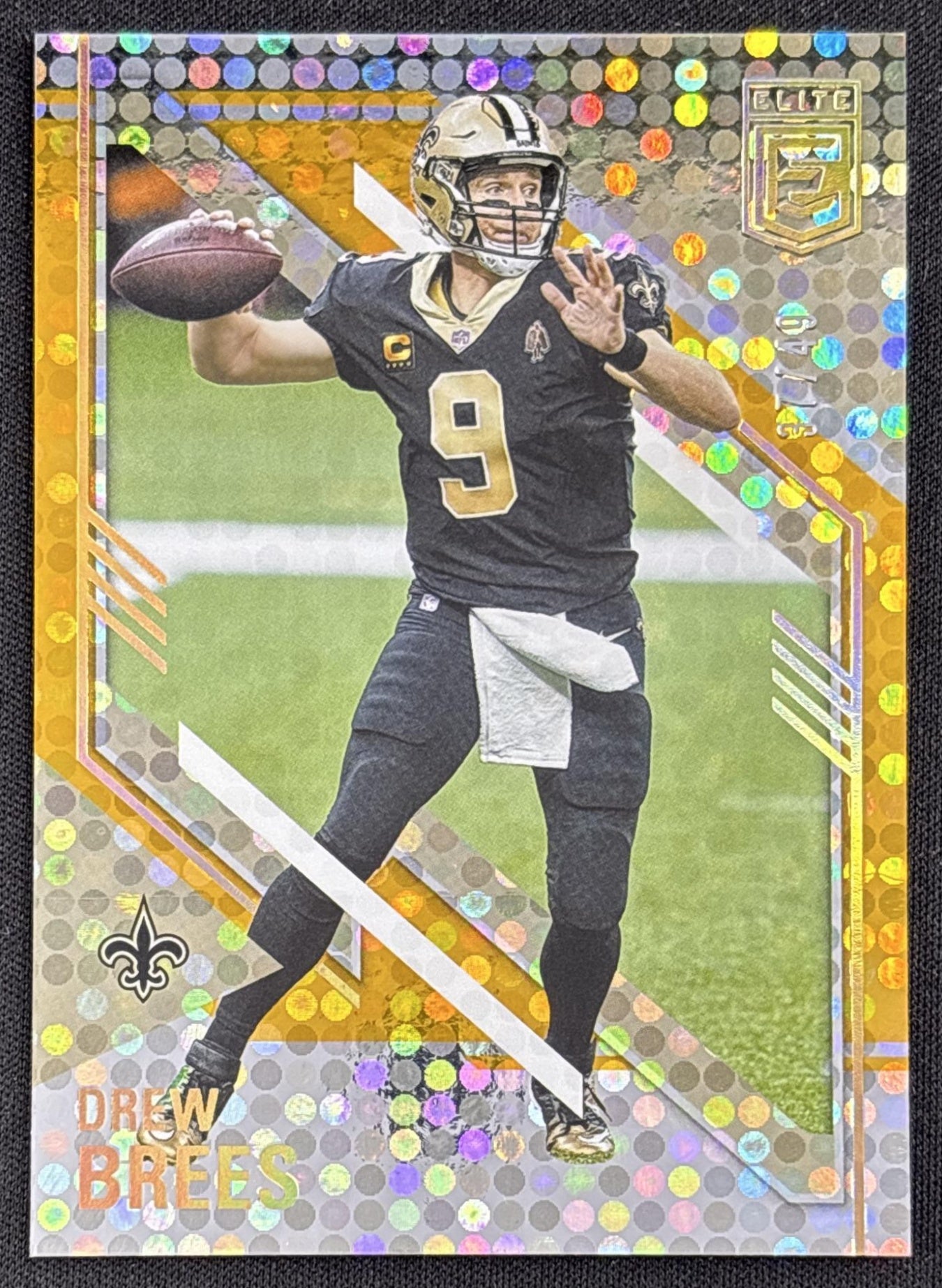Drew Brees 2021 Panini Donruss Elite Orange /49 Saints