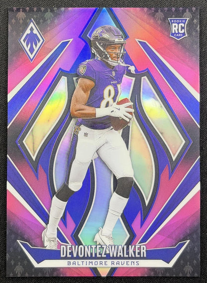 Devontez Walker 2024 Panini Phoenix Pink Fade /88 Ravens