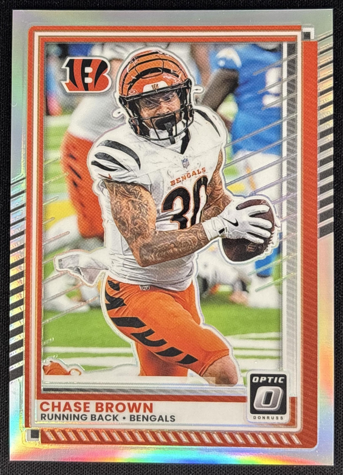 Chase Brown 2025 Panini Donruss Optic Holo Prizm Bengals