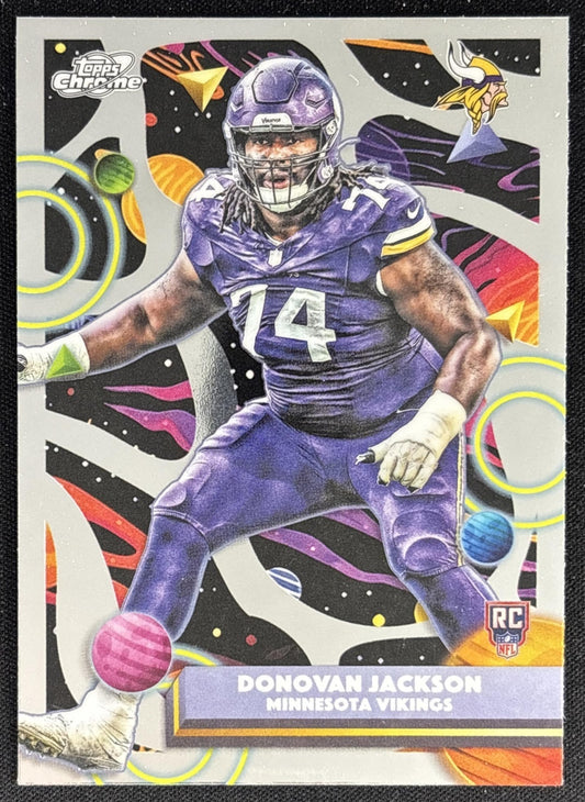 Donovan Jackson 2025 Topps Cosmic Chrome Vikings