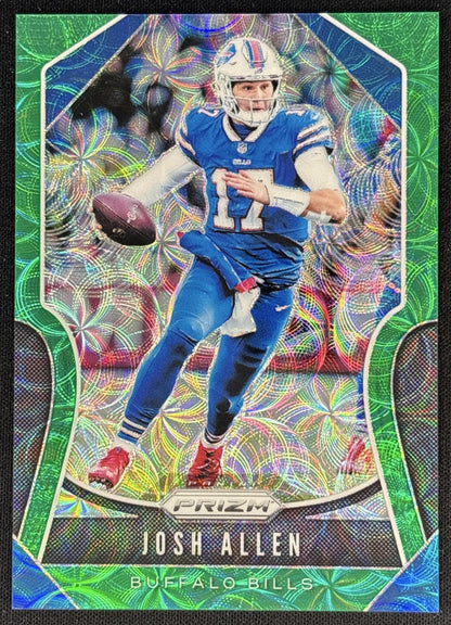 Josh Allen 2019 Panini Prizm Green Scope /75 Bills Sports Trading Cards