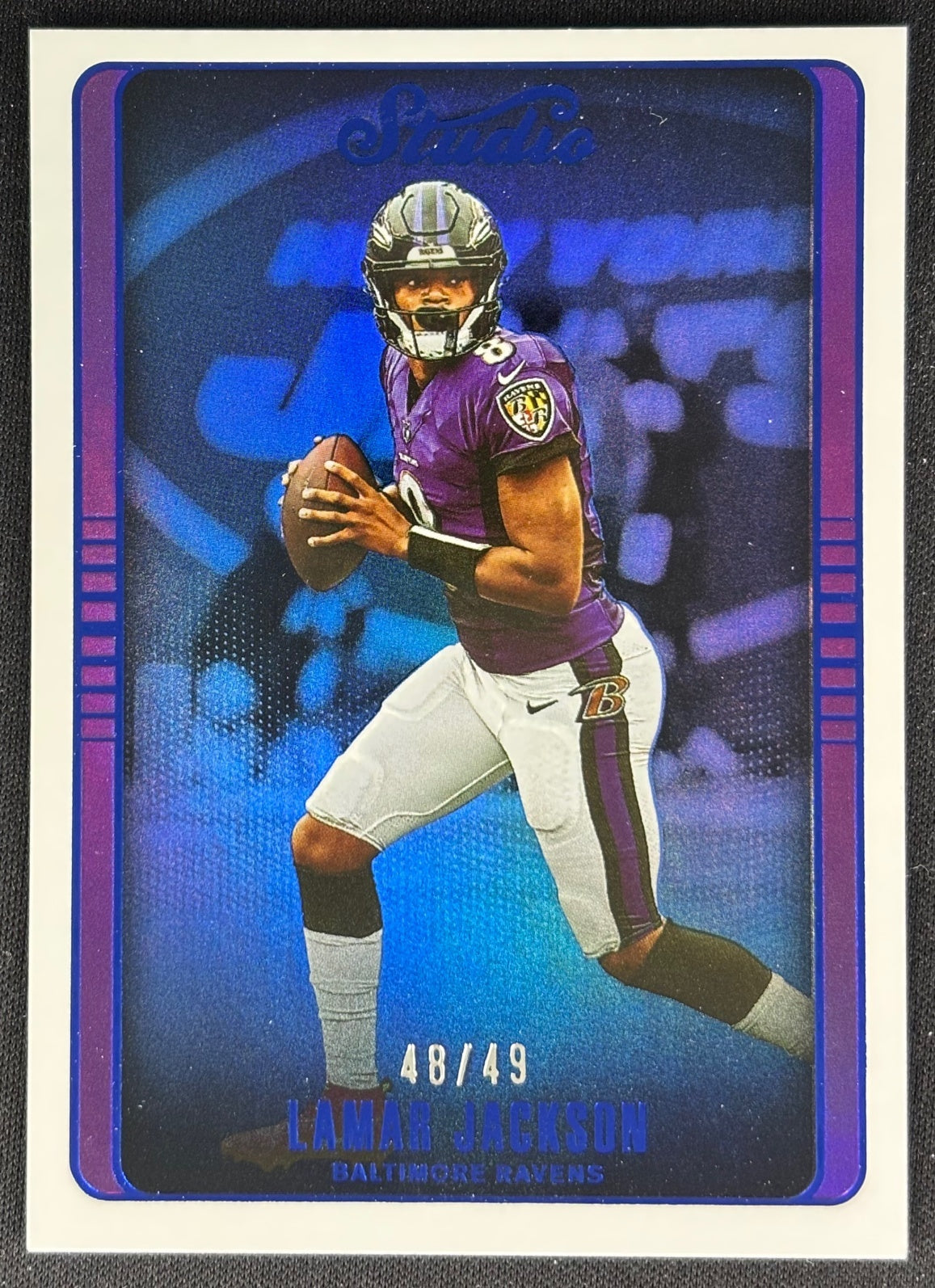 Lamar Jackson 2022 Chronicles Studio Blue /49 Ravens
