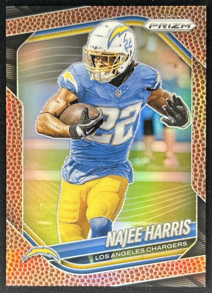 Najee Harris 2025 Panini Prizm Pigskin /180 Chargers
