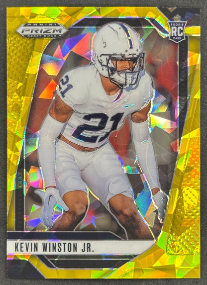 Kevin Winston Jr. 2025 Panini Prizm Draft Picks Gold Ice Nittany Titans Sports Trading Cards