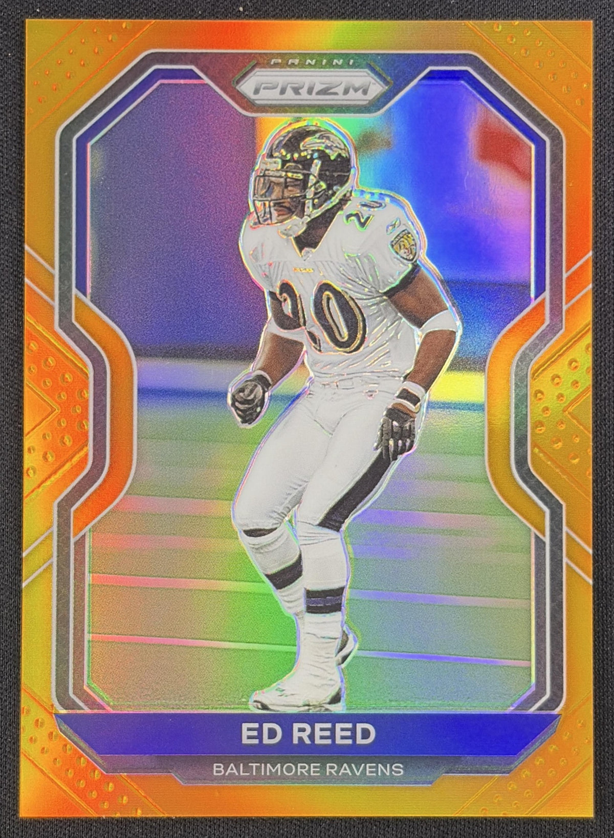 Ed Reed 2020 Panini Prizm Orange /249 Ravens