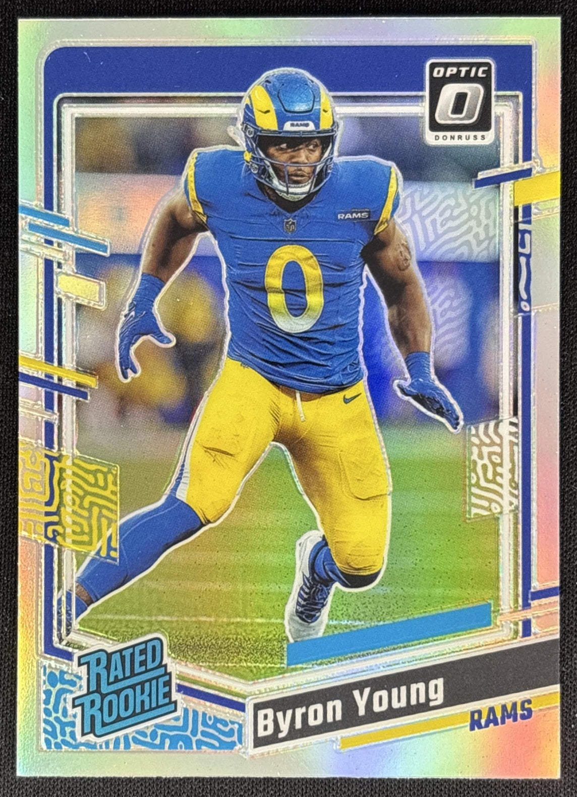 Byron Young 2023 Panini Donruss Optic Holo Prizm Rams Sports Trading Cards