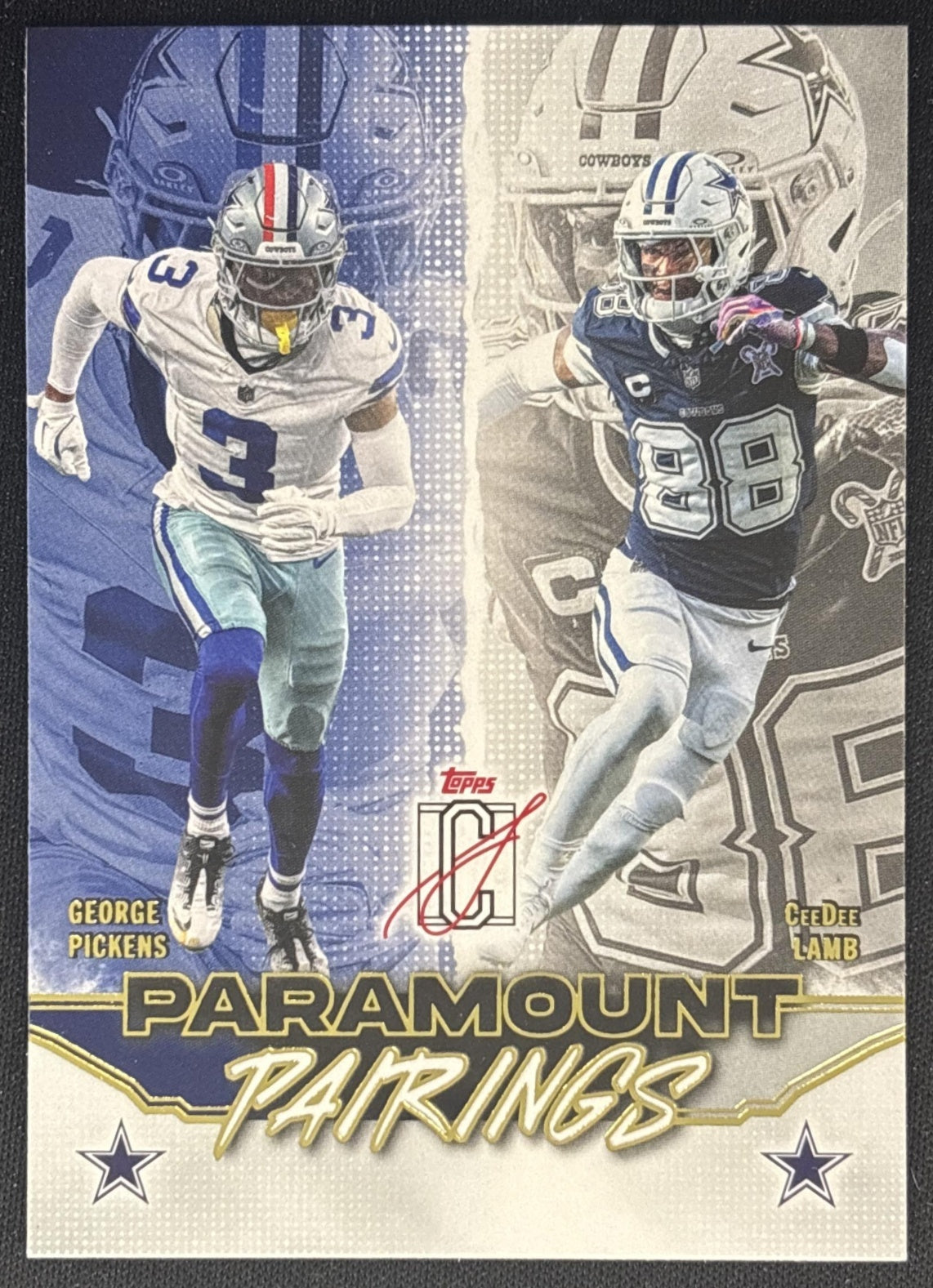 CeeDee Lamb George Pickens 2025 Topps Signature Class Paramount Pairings Cowboys front