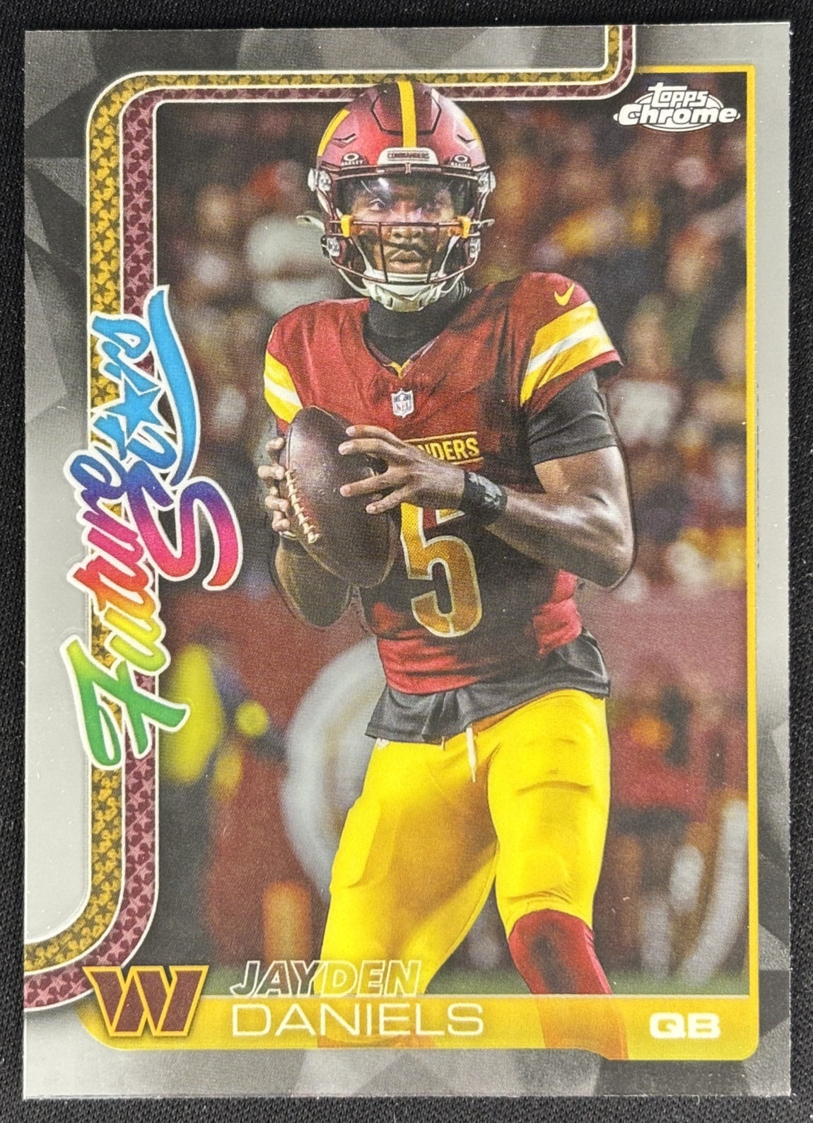 Jayden Daniels 2025 Topps Chrome Future Stars Commanders Sports Trading Cards