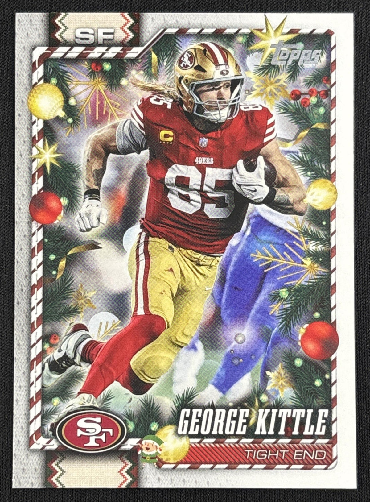 George Kittle 2026 Topps Holiday Hidden Elf 49ers Sports Trading Card