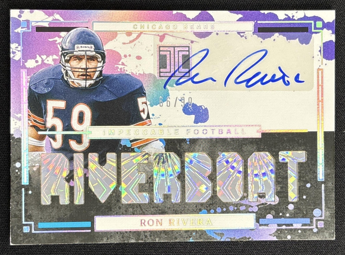 Ron Rivera 2025 Panini Impeccable Nickname Auto /99 Bears Sports Trading Card