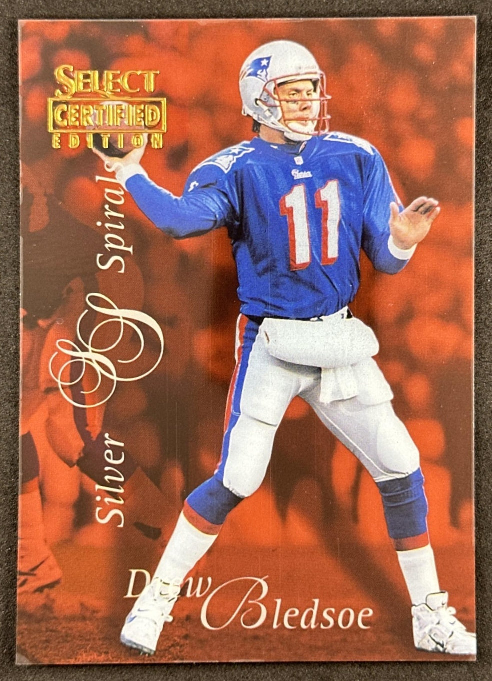 Drew Bledsoe 1996 Pinnacle Select Certified Patriots