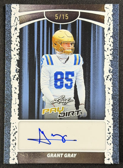 Grant Gray 2026 Leaf Paydirt Auto Platinum /15