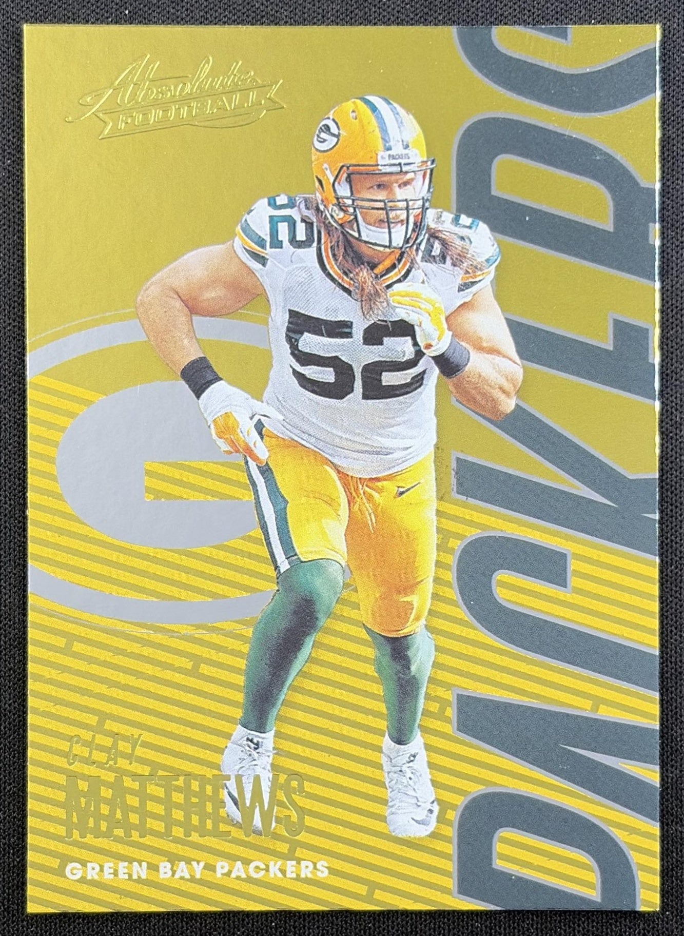 Clay Matthews 2018 Panini Absolute Spectrum Gold Packers