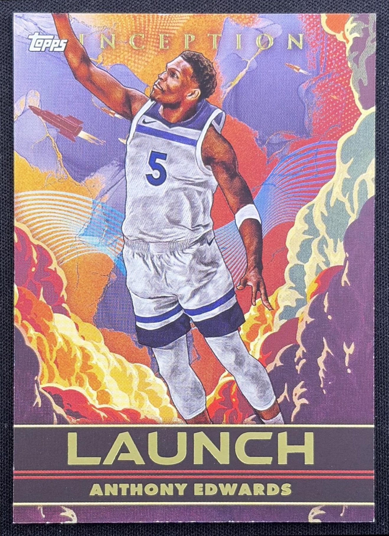 Anthony Edwards 2024 Topps Inception Launch Timberwolves
