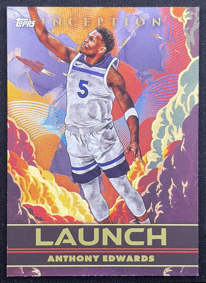 Anthony Edwards 2024 Topps Inception Launch Timberwolves