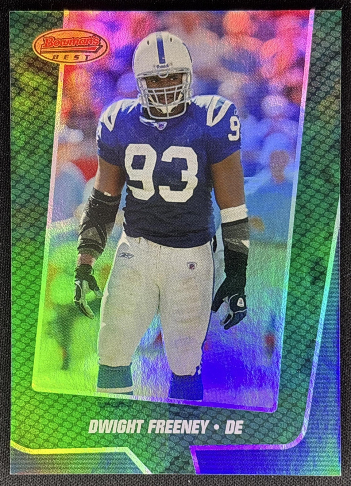 Dwight Freeney 2005 Bowman's Best Green /799 Colts Sports Trading Cards