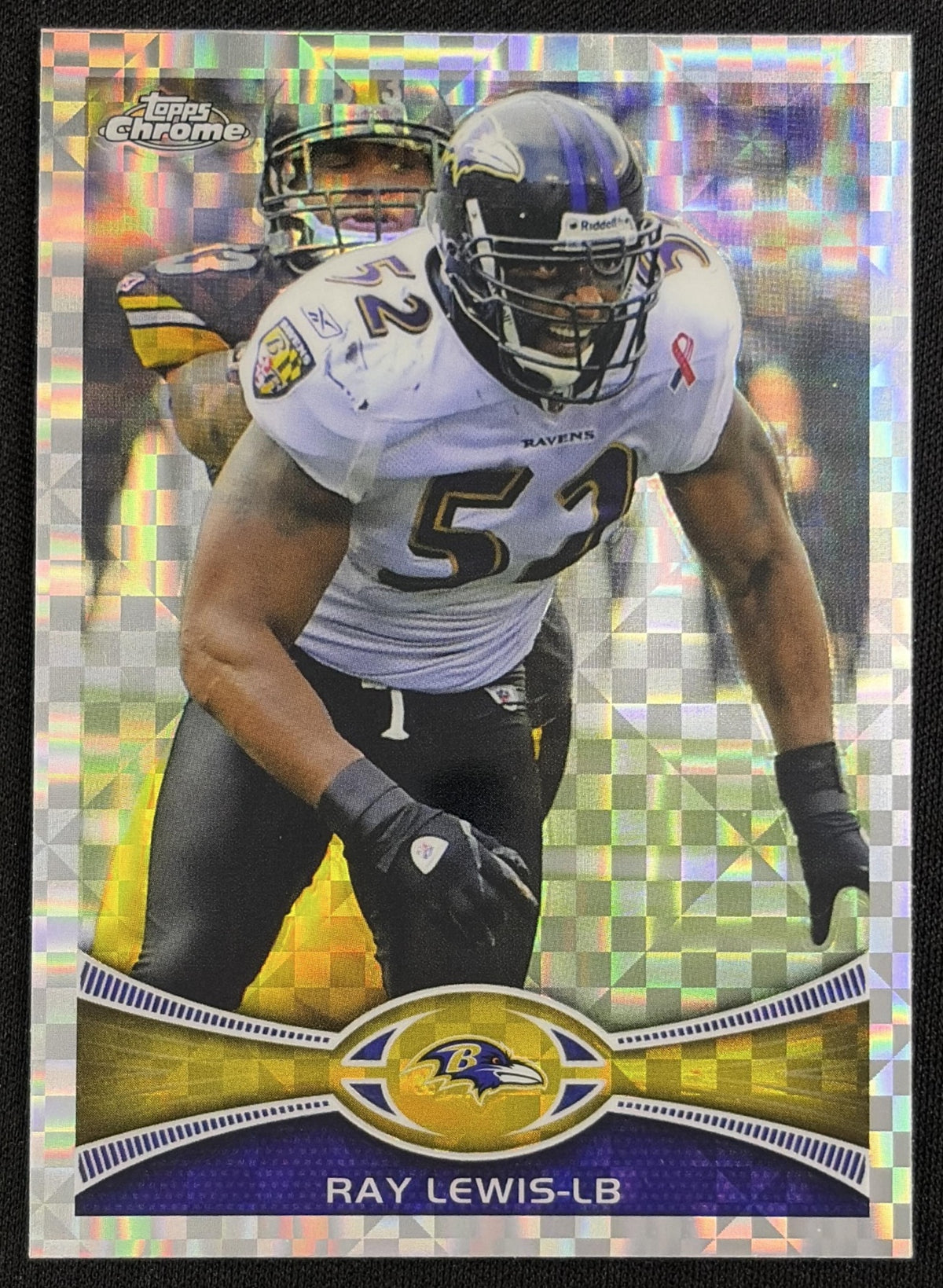 Ray Lewis 2012 Topps Chrome Xfractors Ravens