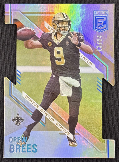 Drew Brees 2021 Panini Donruss Elite Status Die Cut /24 Saints