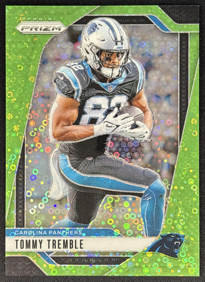 Tommy Tremble 2024 Panini Prizm No Huddle Neon Green /10 Panthers Sports Trading Cards