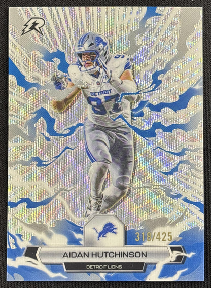 Aidan Hutchinson 2025 Topps Resurgence Surge Refractor /425 Lions