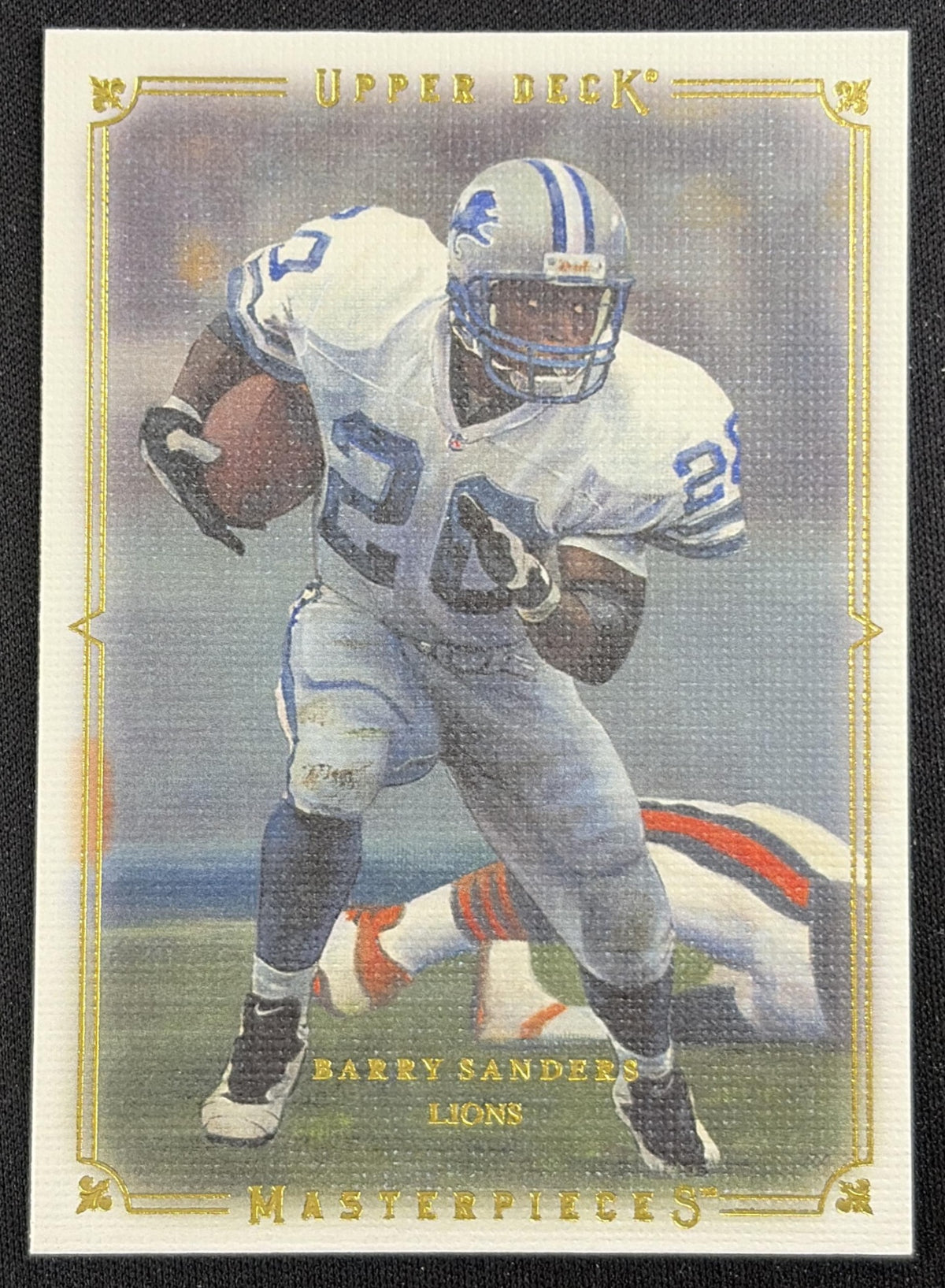 Barry Sanders 2008 Upper Deck Masterpieces Lions Sports Trading Card