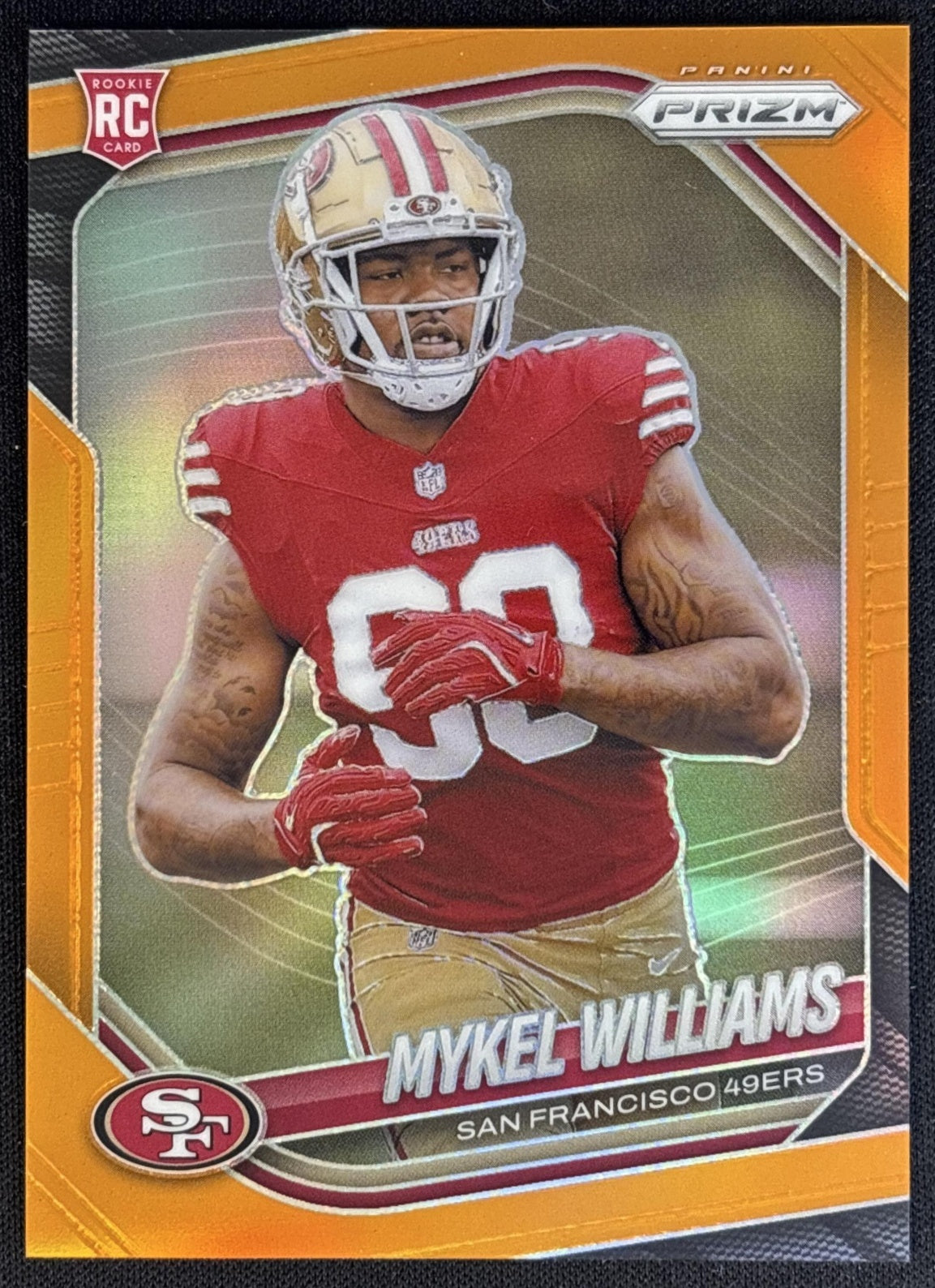 Mykel Williams 2025 Panini Prizm Orange /249 49ers Default Title Football