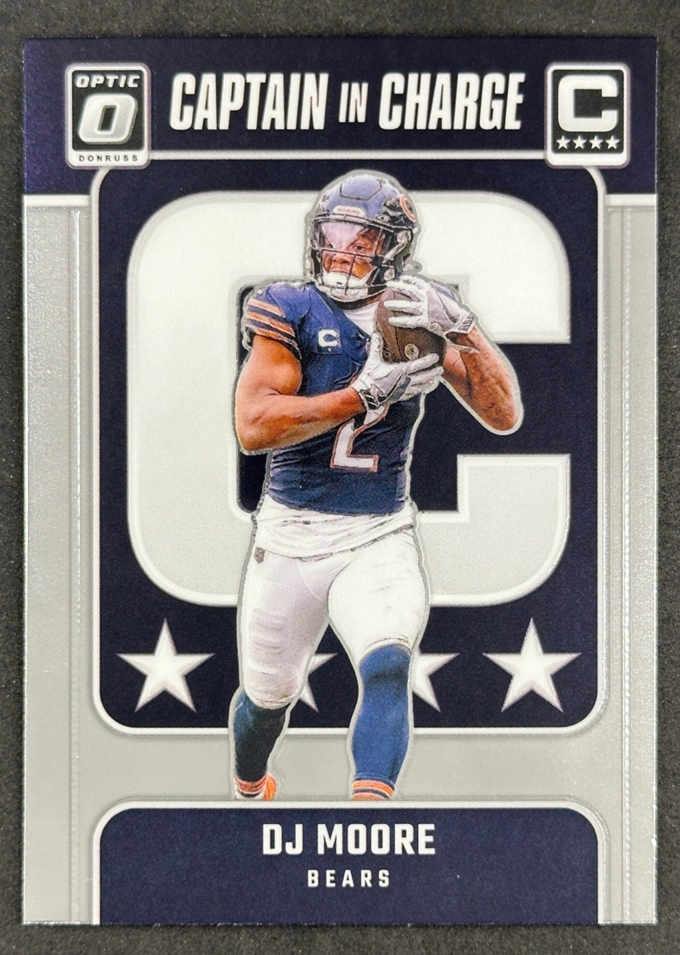 DJ Moore 2024 Donruss Optic Captain In Charge Bears Sports Trading Card