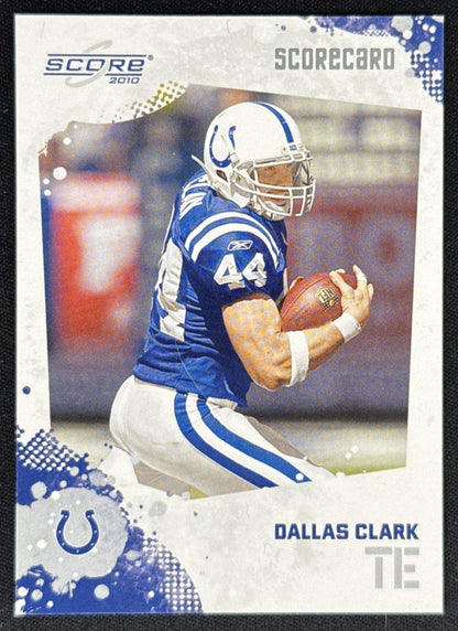 Dallas Clark 2010 Panini Score Scorecard /499 Colts