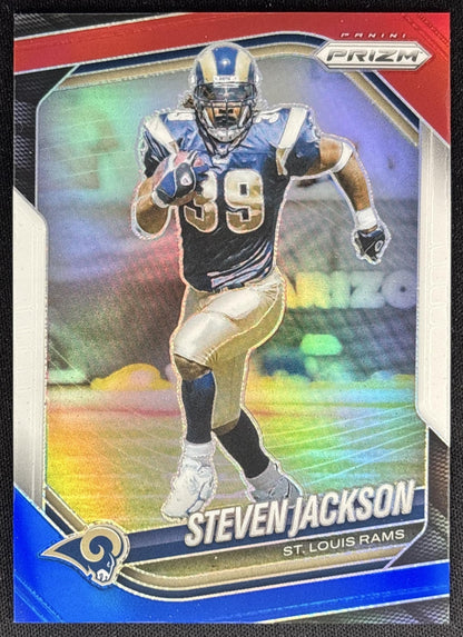 Steven Jackson 2025 Panini Prizm Red White Blue Rams Sports Trading Cards