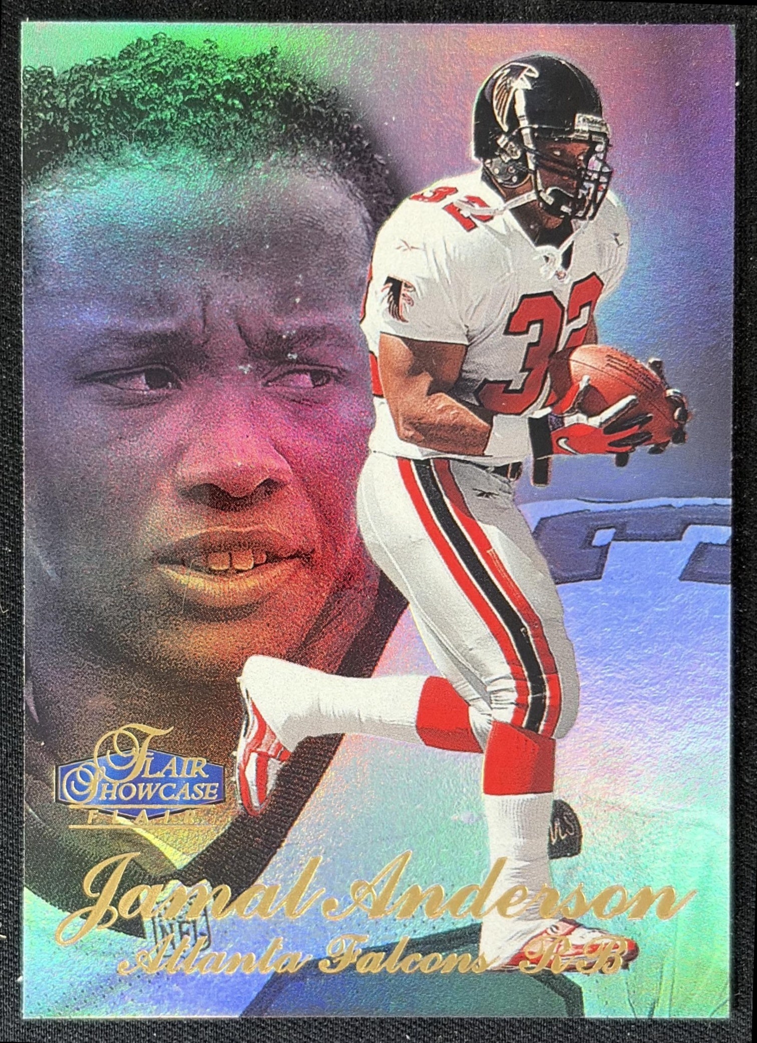 Jamal Anderson 1998 Fleer Flair Showcase Row 3 Falcons