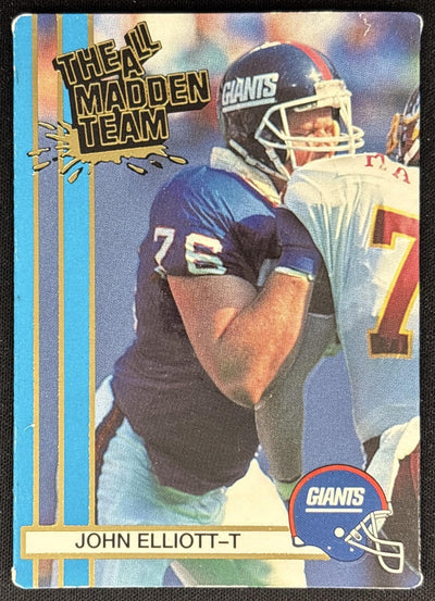 John Elliott The All Madden Team Giants Sports Trading Cards