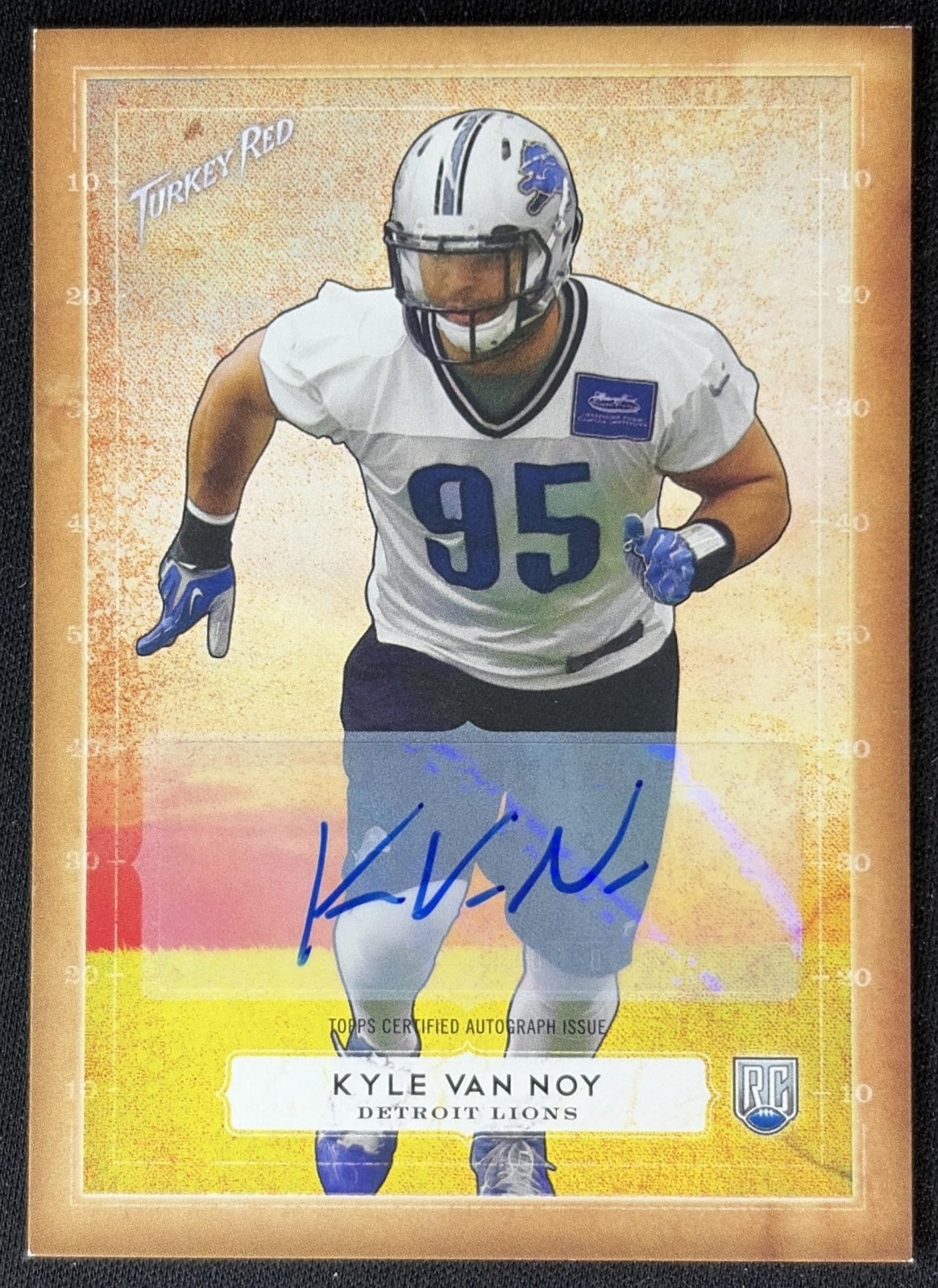 Kyle Van Noy 2014 Topps Turkey Red Auto Lions Sports Trading Cards